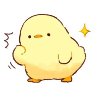 Sticker from Soft and cute chick