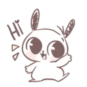 ✋ emoji MarshMallow Puppies Telegram sticker 4 of 40