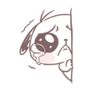 😢 emoji MarshMallow Puppies Telegram sticker 17 of 40