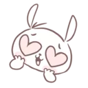 😍 emoji MarshMallow Puppies Telegram sticker 2 of 40