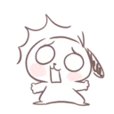 😱 emoji MarshMallow Puppies Telegram sticker 16 of 40