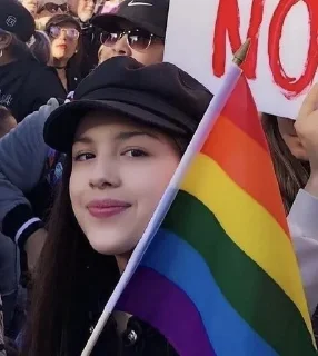 🏳️‍🌈 emoji Olivia Rodrigo Mood Telegram sticker 11 of 45