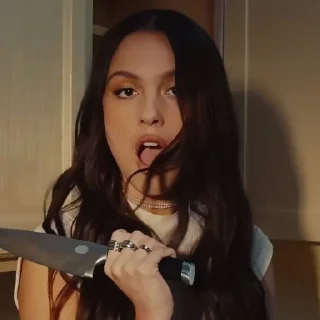 🔪 emoji Olivia Rodrigo Mood Telegram sticker 18 of 45