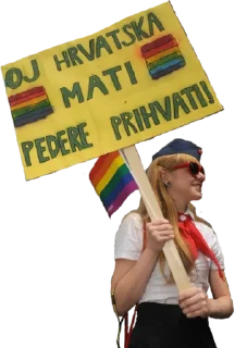 Sticker from Croat Pride
