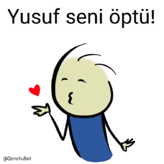 💋 emoji Yusuf @Qonshubot Telegram sticker 19 of 31