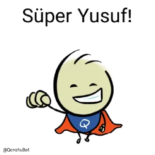 😎 emoji Yusuf @Qonshubot Telegram sticker 6 of 31