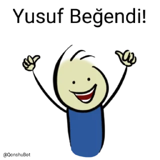 👍 emoji Yusuf @Qonshubot Telegram sticker 20 of 31