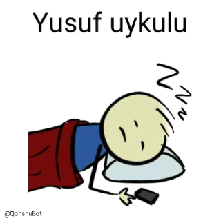 😴 emoji Yusuf @Qonshubot Telegram sticker 17 of 31