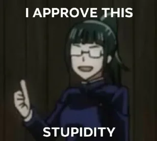 👍 emoji idgaf by @theasahii's sticker pack (@Sung_Jin_Woo_Bot) Telegram sticker 21 of 50