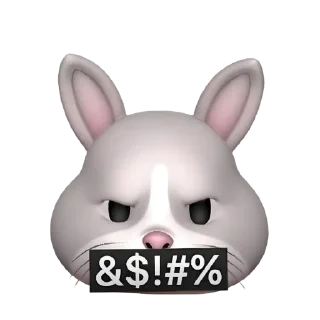 🤬 emoji ⬮   𝖻𝗎𝗇𝗇𝗒    ✿ᰮຼ݃     𝀊     @Vi3UAl Telegram sticker 10 of 20