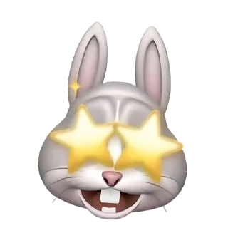 🤩 emoji ⬮   𝖻𝗎𝗇𝗇𝗒    ✿ᰮຼ݃     𝀊     @Vi3UAl Telegram sticker 9 of 20