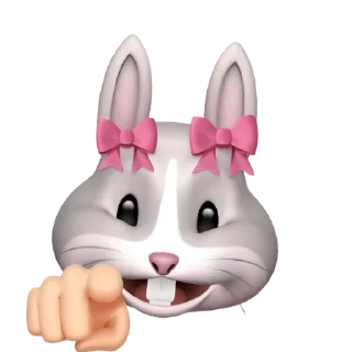 🫵 emoji ⬮   𝖻𝗎𝗇𝗇𝗒    ✿ᰮຼ݃     𝀊     @Vi3UAl Telegram sticker 19 of 20