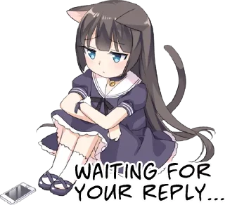 Sticker from Tsundere Cat Girl Miyako