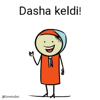Sticker from Dasha @Qonshubot