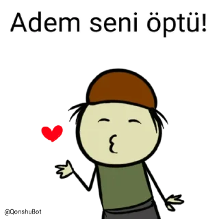 💋 emoji Adem @Qonshubot Telegram sticker 19 of 31