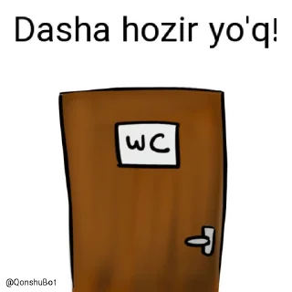 🚽 emoji Dasha @Qonshubot Telegram sticker 22 of 31