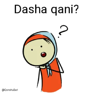 🤔 emoji Dasha @Qonshubot Telegram sticker 5 of 31