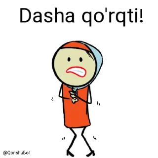 😰 emoji Dasha @Qonshubot Telegram sticker 15 of 31