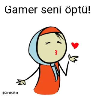 💋 emoji Gamer @Qonshubot Telegram sticker 19 of 29