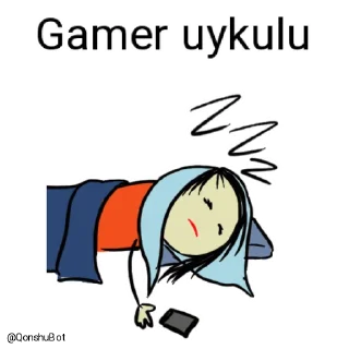 😴 emoji Gamer @Qonshubot Telegram sticker 17 of 29