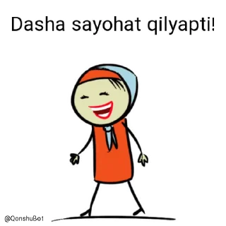 🚶‍♂️ emoji Dasha @Qonshubot Telegram sticker 10 of 31