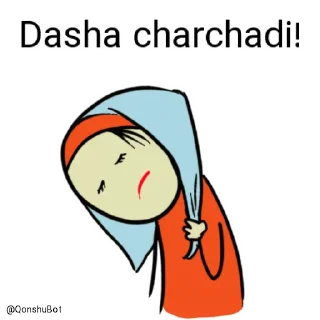 😣 emoji Dasha @Qonshubot Telegram sticker 9 of 31