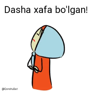 😒 emoji Dasha @Qonshubot Telegram sticker 13 of 31