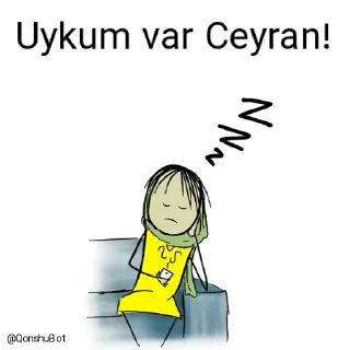😴 emoji Ceyran ve Karam @Qonshubot Telegram sticker 20 of 31