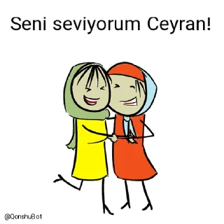 ❤️ emoji Ceyran ve Karam @Qonshubot Telegram sticker 16 of 31