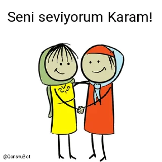 ❤️ emoji Ceyran ve Karam @Qonshubot Telegram sticker 17 of 31