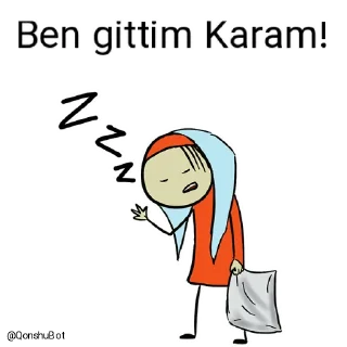 😴 emoji Ceyran ve Karam @Qonshubot Telegram sticker 21 of 31