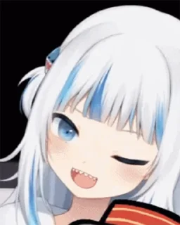😉 emoji Gawr Gura Telegram sticker 17 of 43