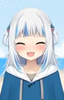 😊 emoji Gawr Gura Telegram sticker 15 of 43