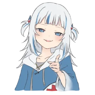 👉 emoji Gawr Gura Telegram sticker 21 of 43