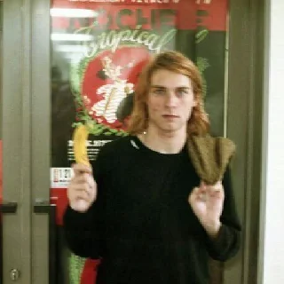 Sticker from kurt cobain [ @forgttonrealm ]
