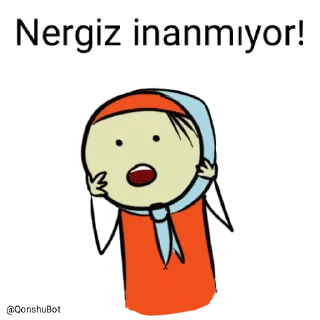 Sticker from Nergiz @Qonshubot