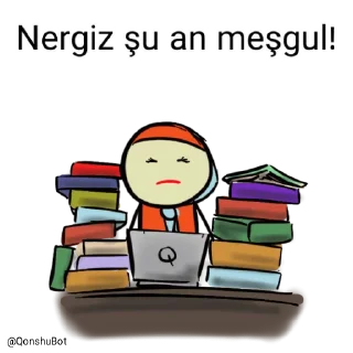 😖 emoji Nergiz @Qonshubot Telegram sticker 24 of 31