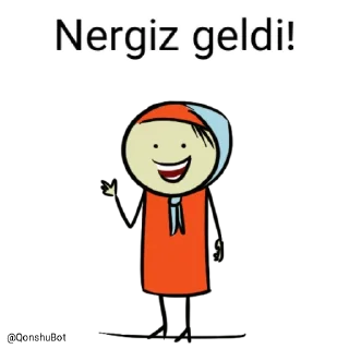 Sticker from Nergiz @Qonshubot