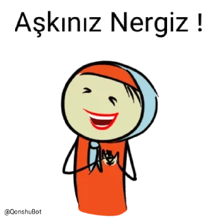❤️ emoji Nergiz @Qonshubot Telegram sticker 7 of 31