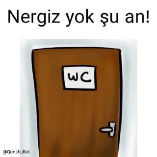 🚽 emoji Nergiz @Qonshubot Telegram sticker 22 of 31