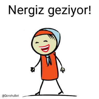 🚶‍♂️ emoji Nergiz @Qonshubot Telegram sticker 10 of 31
