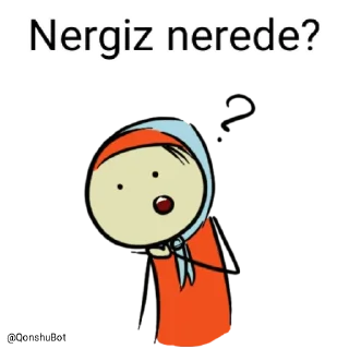 🤔 emoji Nergiz @Qonshubot Telegram sticker 5 of 31