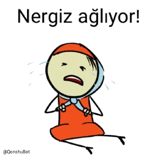 😭 emoji Nergiz @Qonshubot Telegram sticker 14 of 31