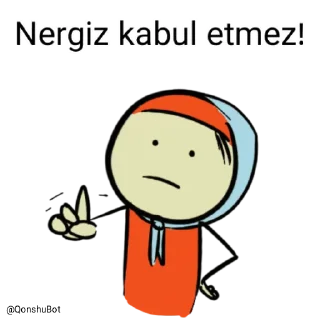 Sticker from Nergiz @Qonshubot