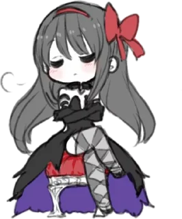 😌 emoji Madoka - @animevanitasita Telegram sticker 23 of 111
