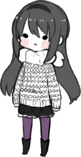 😳 emoji Madoka - @animevanitasita Telegram sticker 16 of 111