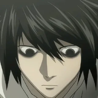 ☕️ emoji L  Lawliet Telegram sticker 12 of 69