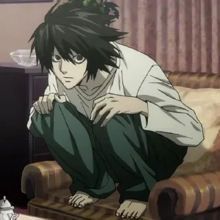 ☕️ emoji L  Lawliet Telegram sticker 13 of 69