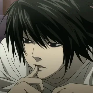 ☕️ emoji L  Lawliet Telegram sticker 11 of 69