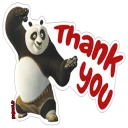 Sticker from Kung Fu Panda